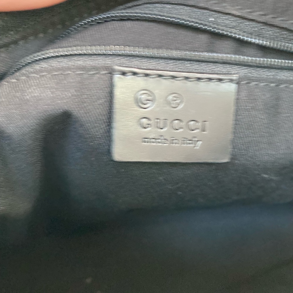 Pre-loved Gucci Black GG Canvas Shoulder Handbag - Picture 9 of 12